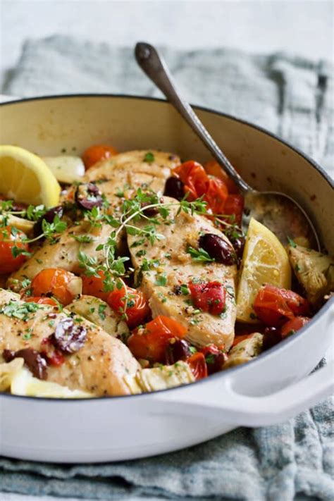 Easy Skillet Mediterranean Chicken Recipe From A Chef S Kitchen