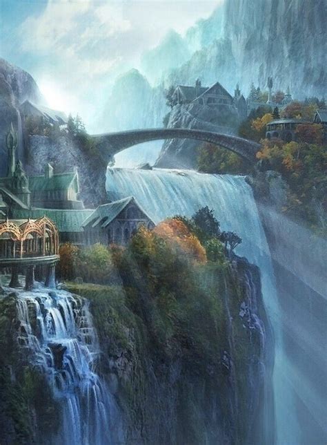 Digital Prints Prints Middle Earth Fan Art Rivendell Wall Art Lotr