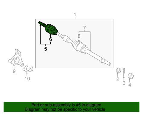 2015 2018 Chevrolet City Express Front Wheel Half Shaft Constant