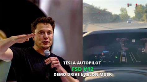 Elon Musk Demonstrates Tesla FSD 12 In A Live Stream On X Not A Single