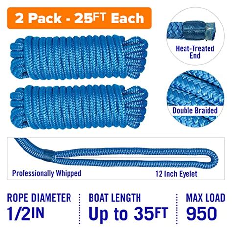 Snapklik Boat Dock Lines Rope Boat Ropes For Docking 1 2 Line