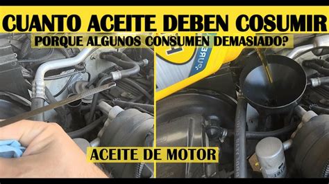 Cuanto Aceite Debe Consumir El Motor Del Auto Y Por Que Algunos Consumen Mucho Youtube