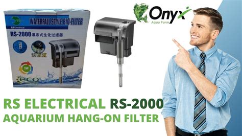 RS Electrical RS 2000 Aquarium Hang On Filter Aquarium Filter Product