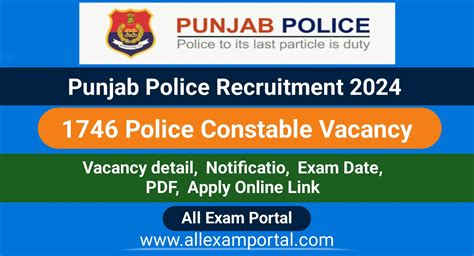 Punjab Police Recruitment Constable Vacancy