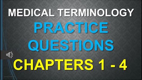 Medical Terminology Practice Questions For Chapters To Youtube