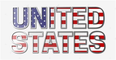 United States Flag Text Vector Transparent Usa Text Usa Artfont