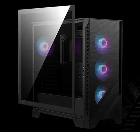 Msi Mag Forge 320r Airflow Tempered Glass Mid Tower Atx Case Black