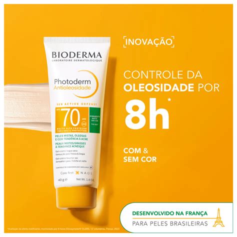 Protetor Solar Cor Bioderma Photoderm Antioleosidade Fps