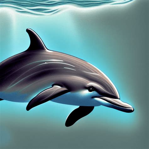 Dolphin Underwater Drawing