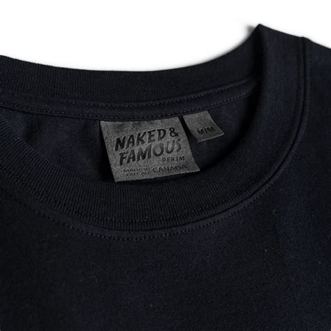 Футболка Naked and Famous Vintage Circular Knit Black