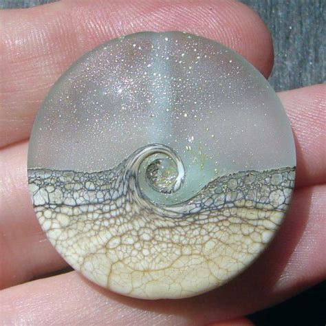 Lampwork Glass Bead 206 Focal 1 Ocean Waves Sea Water Etsy Lampwork Glass Beads Glass Beads