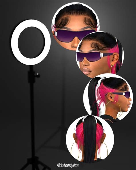 Genesis Skunk Ponytail Sims 4 Body Mods Sims 4 Cc Eyes Sims 4