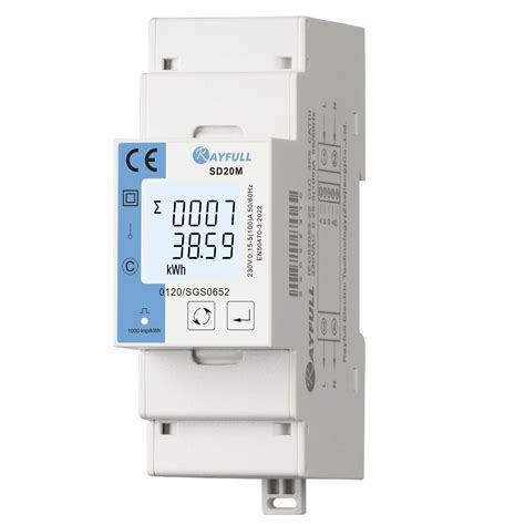 Compteur d énergie électrique certifié MID SD20M Rayfull Electric