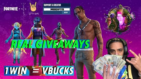 GIFTING VBUCKS LIVE BATTLE PASS GIVEAWAYS FORTNITE FASHION SHOW LIVE 1