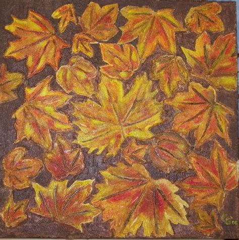 Herbstblätter Malerei Acryl von C G