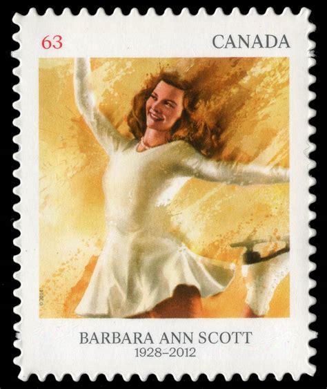 Barbara Ann Scott - Canada Postage Stamp | Pioneers of Winter Sports