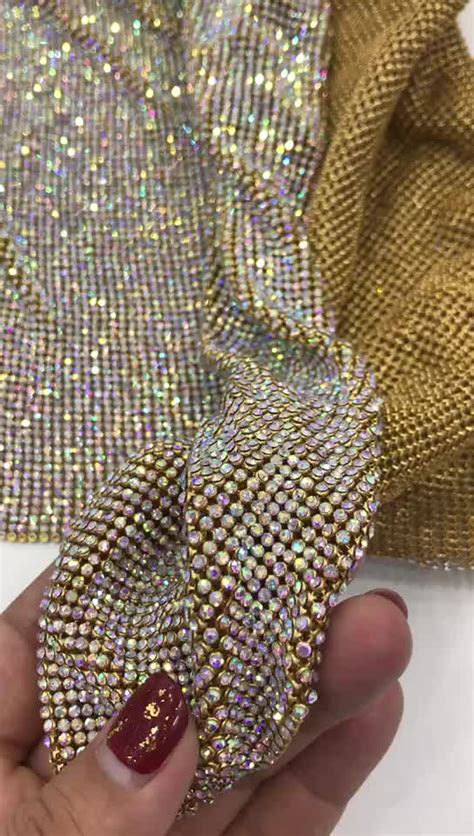 S Ab Color Wholesale Diamante Rhinestone Mesh Crystal Mesh Roll