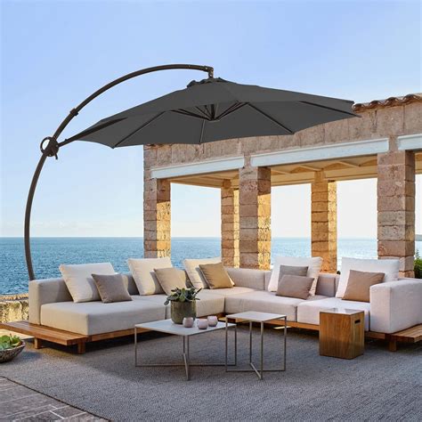 Amazon Jearey Ft Outdoor Patio Umbrellas Large Offset Umbrella