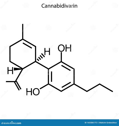 Skeletal Formula Of Chemical Element Stock Illustration Illustration