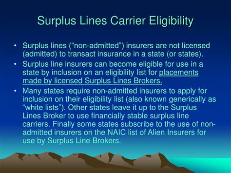 Ppt Surplus Lines Fundamentals Powerpoint Presentation Free Download