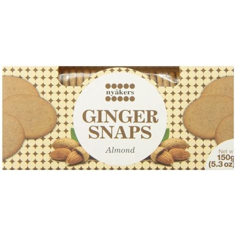 Nyakers Almond Ginger Snaps 5 3oz Cook Swedish