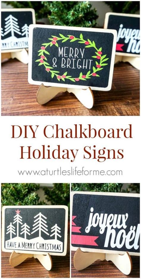 Diy Christmas Chalkboard Signs A Turtle S Life For Me