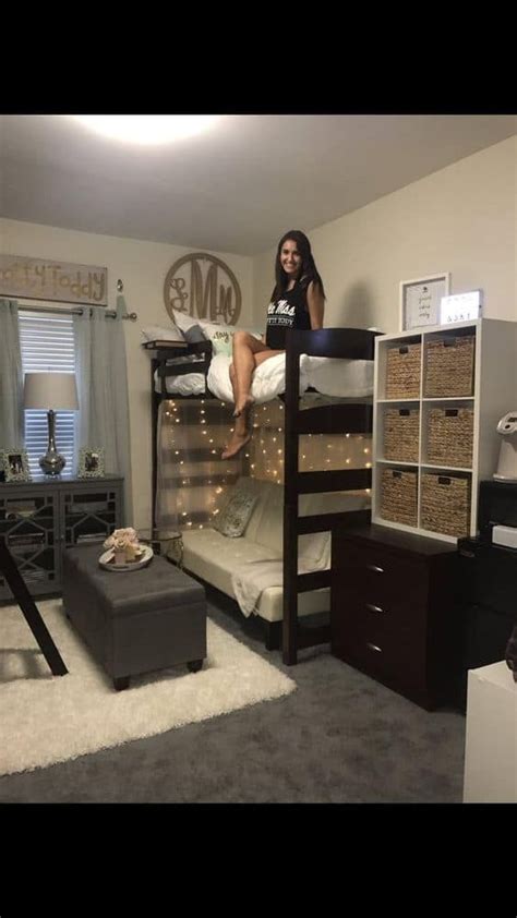 14 Seriously Impressive Girl Dorm Room Layout Ideas Artofit