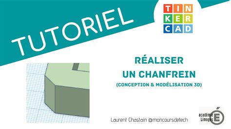 Tinkercad R Aliser Un Chanfrein Youtube