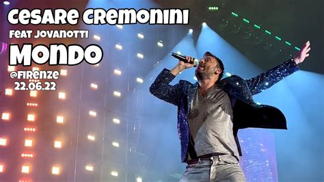 Concerto Cesare Cremonini MONDO FIRENZE 22 06 2022 CREMONINI LIVE