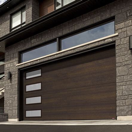 Steel Insulated Garage Door with Side Windows