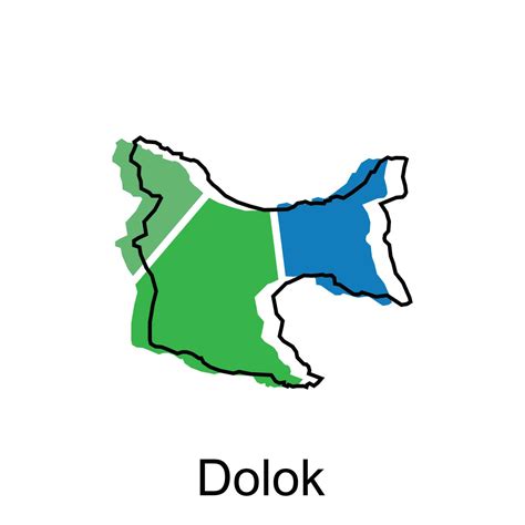 Map City of Dolok High detailed illustration design, World map country ...