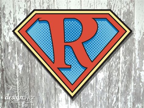 Superman Letter R