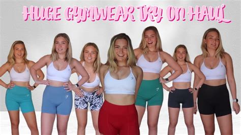 Huge Gymshark Try On Haul The Best Gym Shorts Robyn Emily Youtube