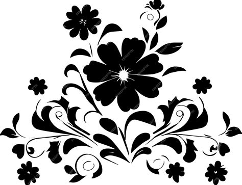 Premium Vector | Flower Vector silhouette illustration 21