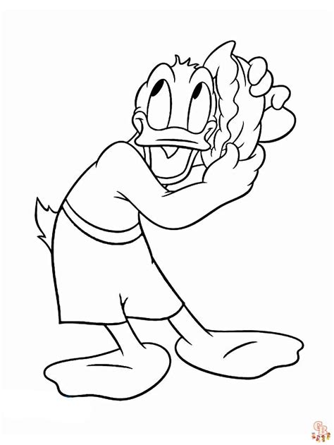 Donald Duck Halloween Coloring Pages