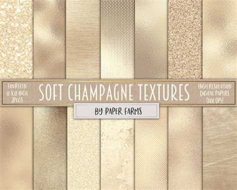 Champagne Textures Champagne Digital Paper Champagne Scrapbook Paper