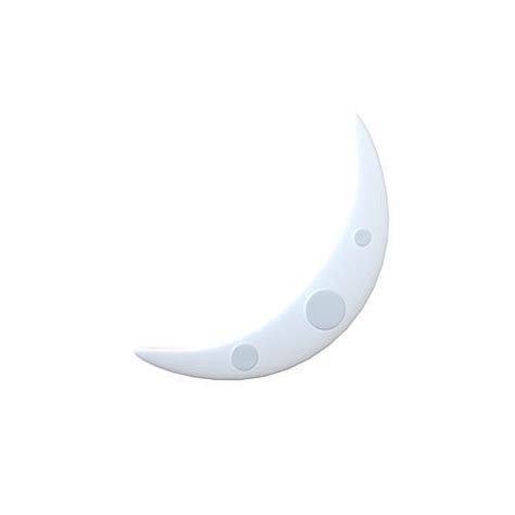 3D Model Twitter Version 1 Crescent Moon V1 001 VR AR Low Poly