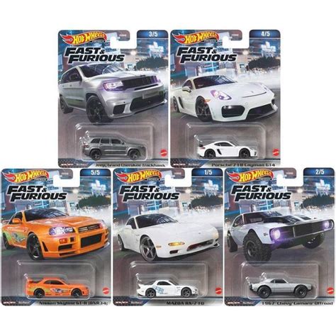 2023 Hot Wheels Premium Fast Furious Mazda RX7 Nissan Skyline GTR