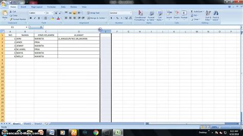 CARA MEMBUAT TABLE DI MS EXCEL YouTube