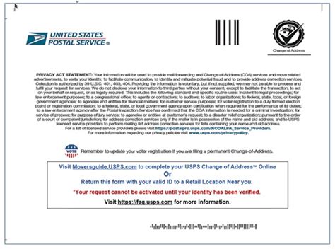 Usps Change Of Address Form Printable Pdf Printable Form Templates