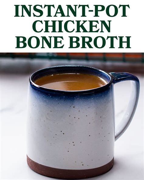 Instant Pot Chicken Bone Broth Recipe By Tasty Recipe Instant Pot Chicken Bone Broth Recipe