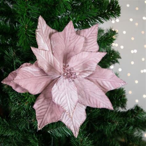 Northlight 24 Pink Glittered Poinsettia Christmas Stem Spray 1 Ralphs