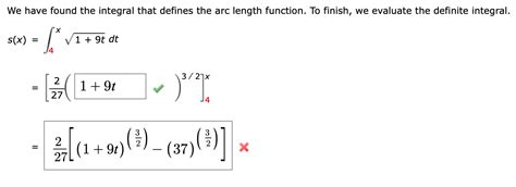 Solved We Have Found The Integral That Defines The Arc Chegg