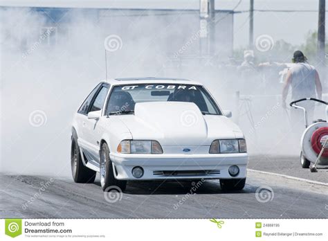 Mustang Drag Car Burnout Editorial Image Image Of Auto 24868195