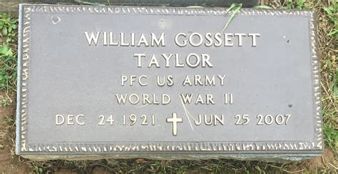 William Gossett Bill” Taylor 1921 2007 Find A Grave Memorial