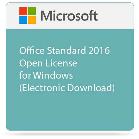 Microsoft Office Standard 2016 Open License For Windows