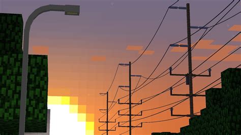 Power Lines In Minecraft 2 Minecraft World Showcase Youtube