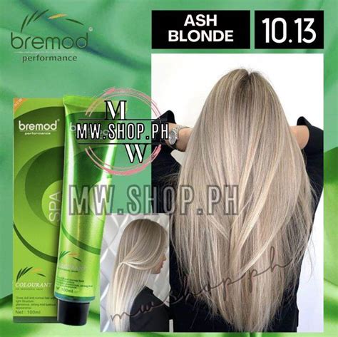 BREMOD HAIR COLOR 10 13 ASH BLONDE PERMANENT SET 100ml OXIDIZER Lazada PH