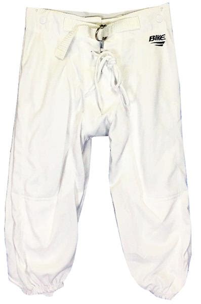 Bike Youth Y2xl White Lace Up Football Pants Pads Not Included