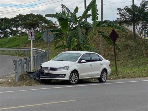 Porteña resultó herida tras choque registrado sobre la carretera